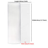 Roll of white plastic wire mesh with 3mm holes, measuring 300cm long and 40cm wide.