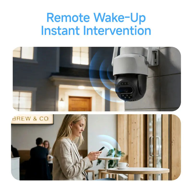 4G LTE Solar Security Camera with AI Human Detection