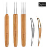 Dreadlock Crochet Hook Tool Kit with Comfort-Grip Handles