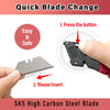 Folding Utility Knife with Built-In Blade Storage and Gut Hook