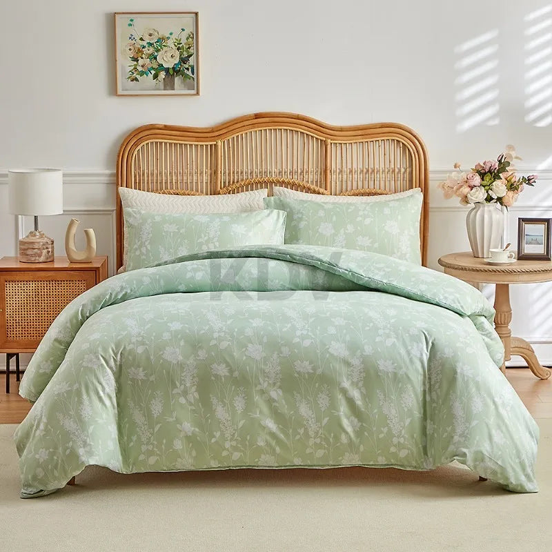 Vintage Floral Duvet Cover Set with Pillowcases