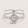 Elegante Quarzuhr mit Gold-Strassarmband