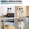 Matte black bathroom hardware set featuring a toilet paper holder, towel ring, and hooks for various applications.
