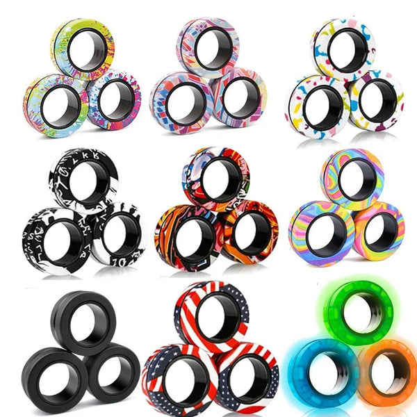 Magnetic Fidget Rings for Stress Relief