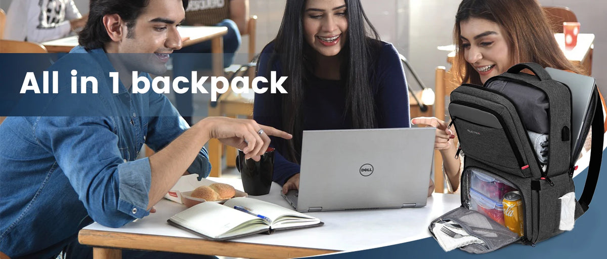 Insulated Lunch Cooler Backpack with Water-Resistant Design