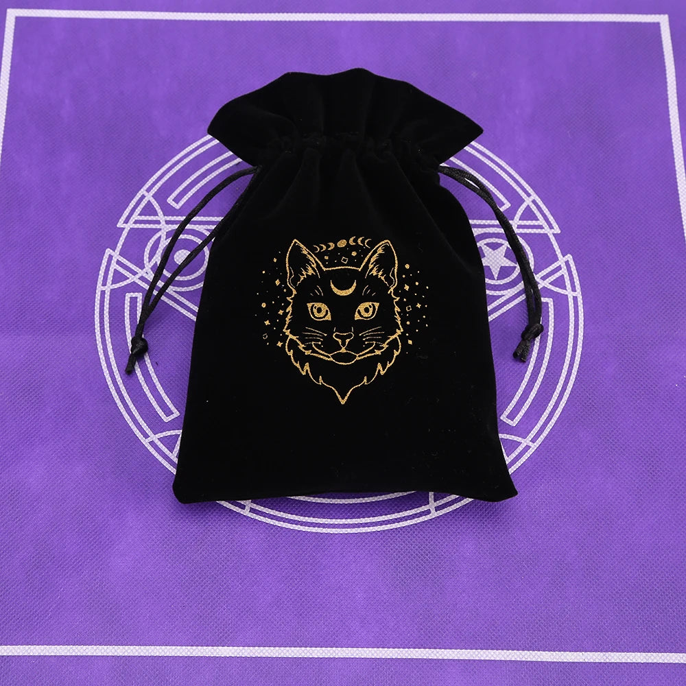 Black Velvet Tarot Card Storage Bag