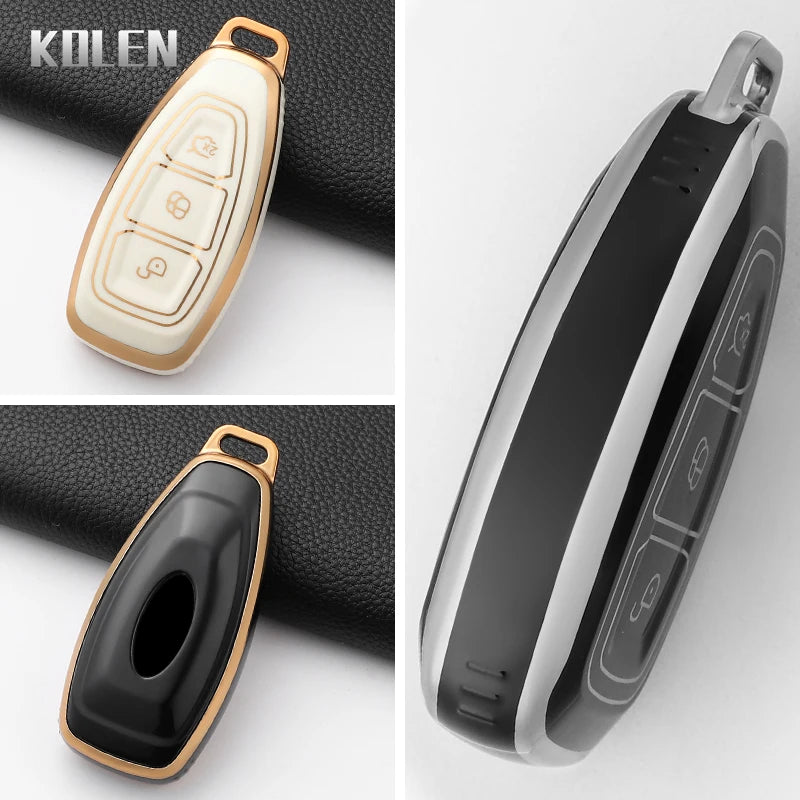 Silicone Car Key Fob Cover for Ford Focus, Mondeo, Fiesta, Kuga, and More