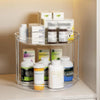 Two-Tier Rotating Spice & Condiment Organizer