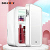 Compact LED Makeup Fridge with Mirror
