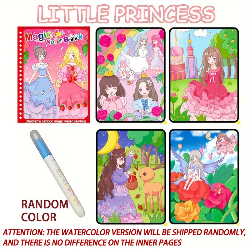 Reusable Magic Water Drawing Book for Kids