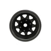 Black steel beadlock wheel set for 1/24 RC crawlers