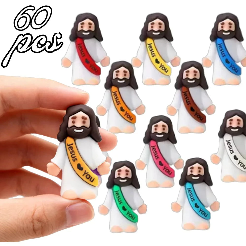 Mini Religious Figurine Set for Christmas and Easter Decor