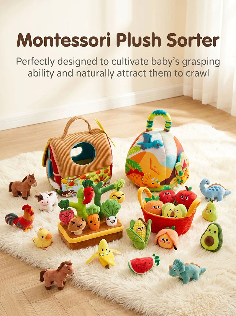 Montessori Carrot Pluck & Sort Sensory Toy Set