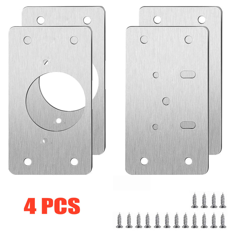 Stainless Steel Cabinet Hinge Repair Plate