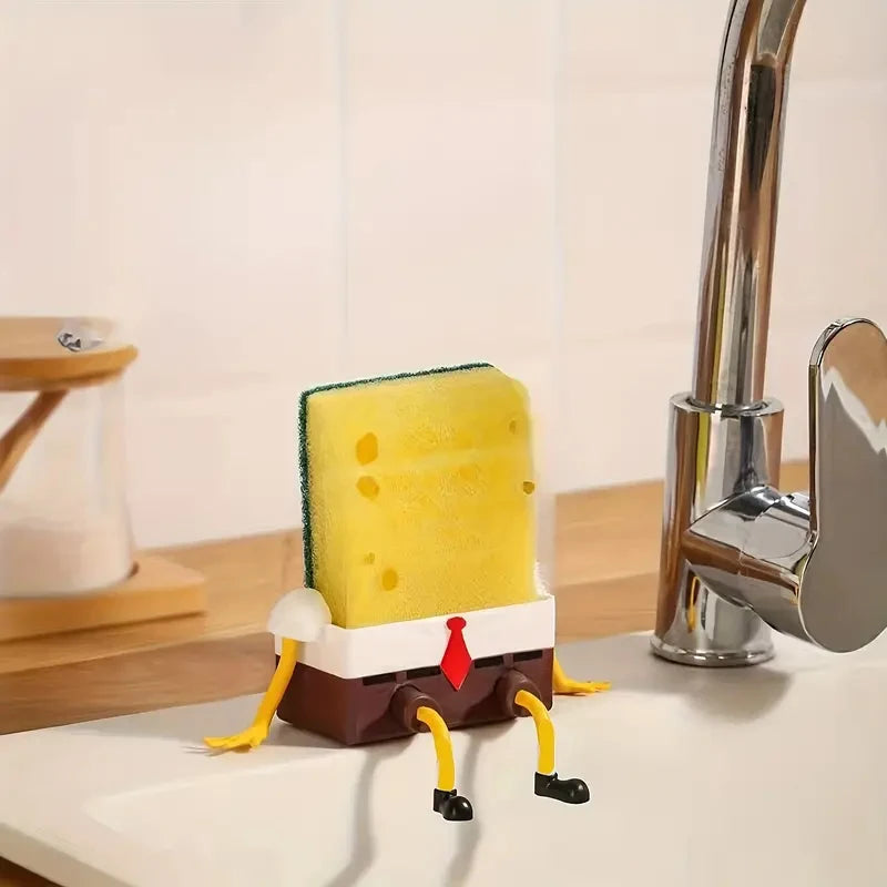 Cartoon Hanging Sponge Drain Rack for Kitchen & Bathroom