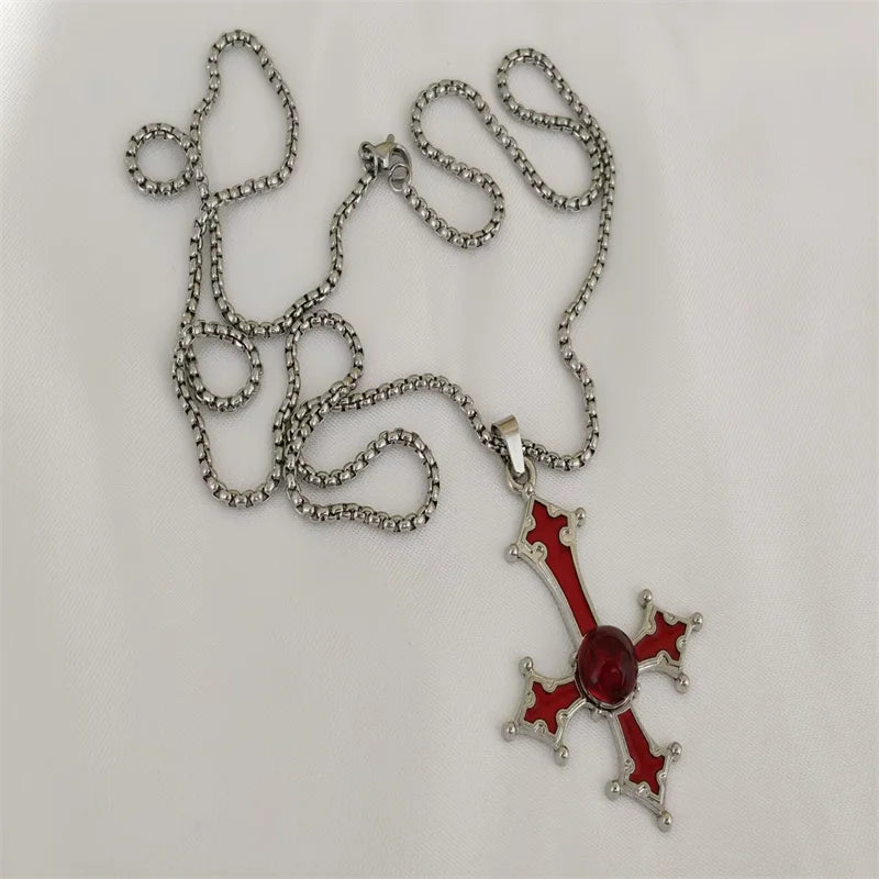 Vintage Cross Pendant Necklace