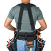 Heavy-Duty Padded Tool Belt Suspenders with Detachable Phone Holder