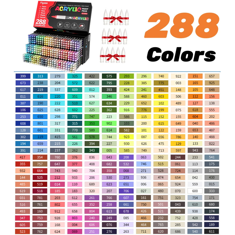 Acrylic Paint Brush Markers