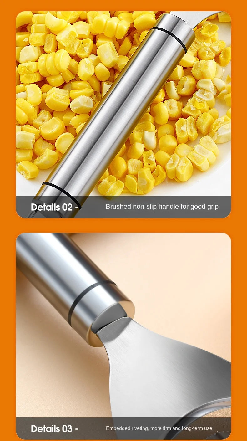 Stainless Steel Corn Stripper – Easy Kernel Removal Tool