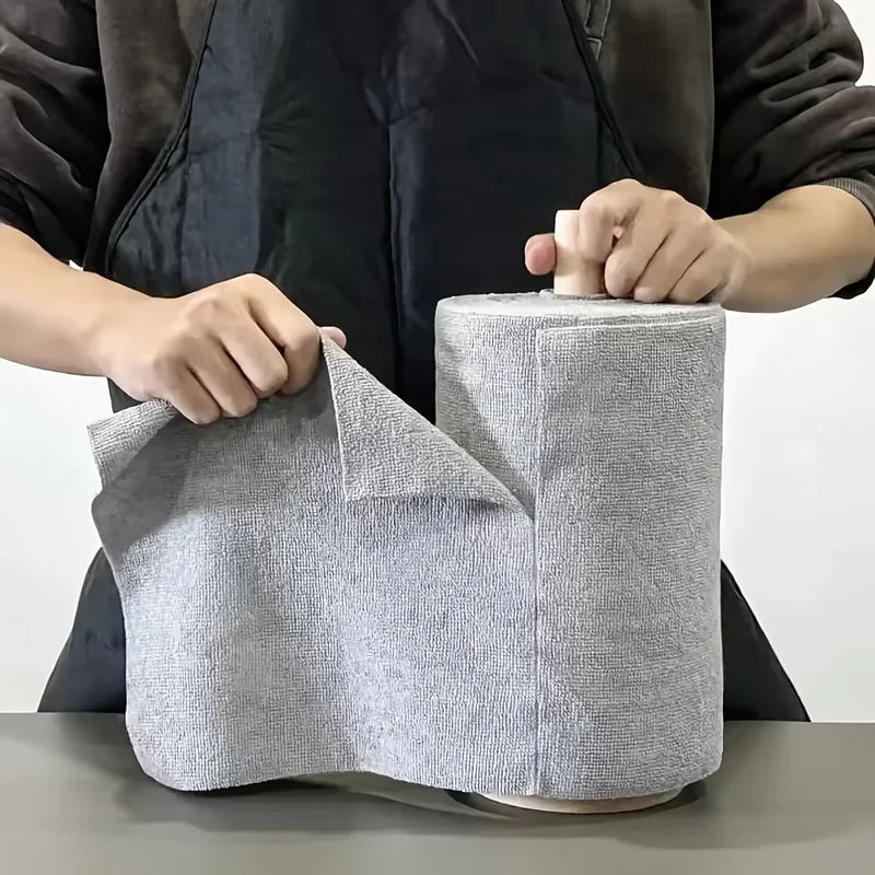 Rouleau de Chiffons en Microfibre Réutilisables – 20 Feuilles