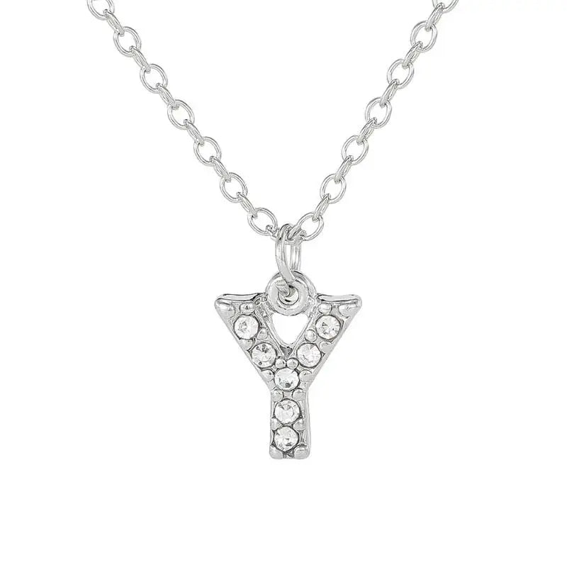 Initial Letter Pendant Necklace