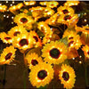 Solar-Powered LED Sunflower Garden Light