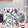 Taza de Café Personalizada 3D para Papá