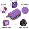 PU Leather Women's Multi-Slot Zipper Wallet Card Holder