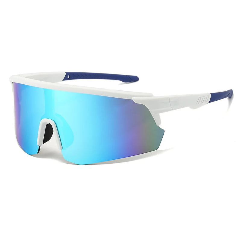 Oversized Mirrored Sports Sunglasses