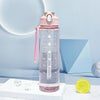 Motivational Time-Marker Water Bottle with Straw