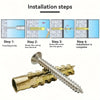 Iron Sawtooth Gecko Expansion Screws for Drywall (50-Pack)