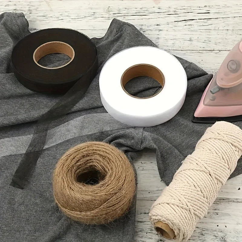 Double-Sided Iron-On Adhesive Fabric Tape