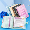 Marble A5 Savings Challenge Binder with 100 Cash Envelopes