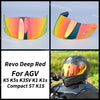 Revo Deep Red visor lens shield for AGV motorcycle helmet