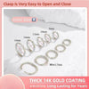 Minimalist Gold Plated Huggie Hoop Earrings