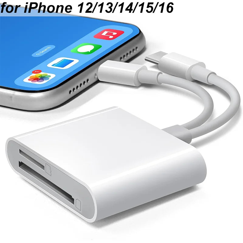 5-in-1 USB-C SD Card Reader with Charging Port