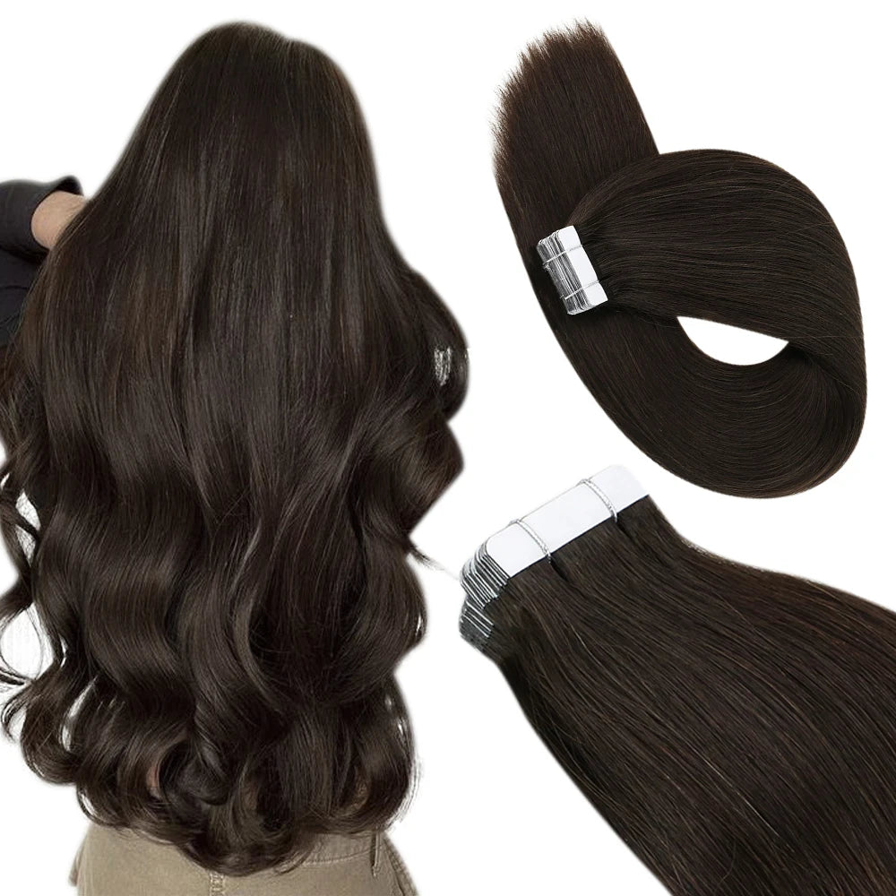 Extensions en Cheveux Humains Réels - Pour un Effet Fusion Parfait