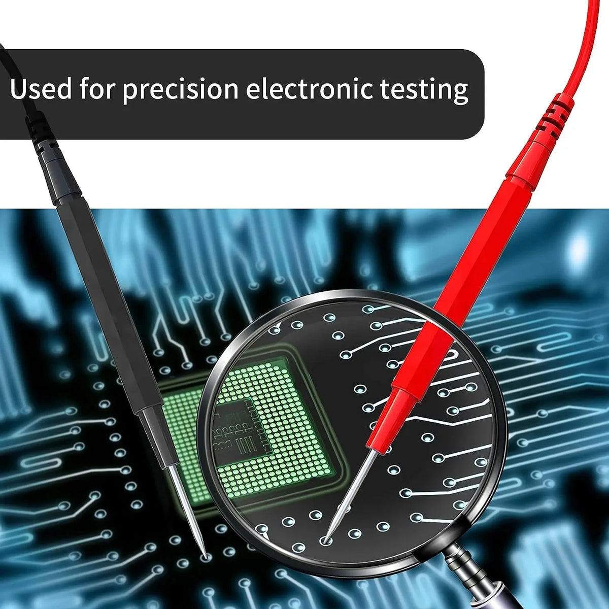 Multimeter Test Lead Kit with Needle-Tip Probes
