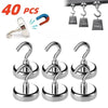 Magnetic Hooks for Metal Surfaces (5-Pack)
