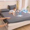 Waterproof Fitted Bed Sheet with 360-Degree Elastic Band