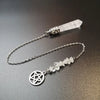 Natural White Quartz Crystal Pendulum for Dowsing & Divination