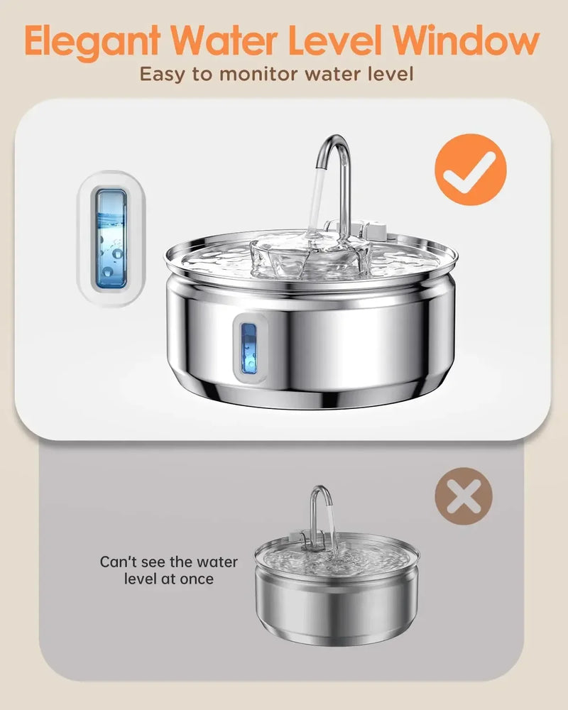 Stainless Steel Cat Water Fountain