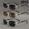 Rimless Rectangle Sunglasses