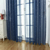 Silver Star Sheer Curtain with Hot Stamping Detail