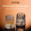 360° Rotating Whiskey Glasses (Set of 2) with Crystal Clear Glass