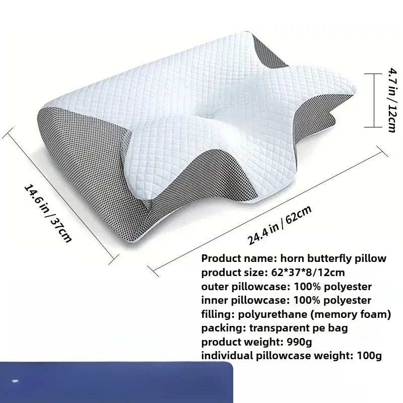 Butterfly Memory Foam Neck Support Pillow