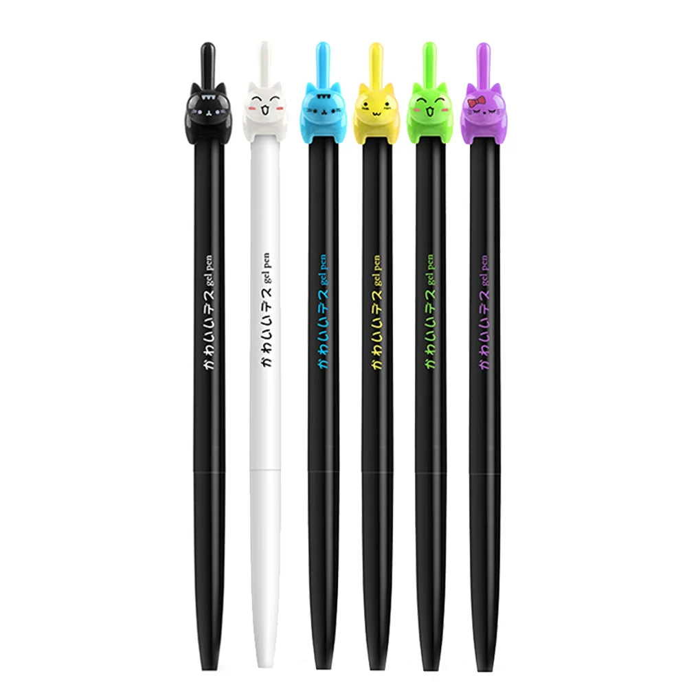 Stylo à encre rétractable en forme de chat