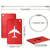Aircraft-Grade Aluminum Luggage Tag with ID Card Slot
