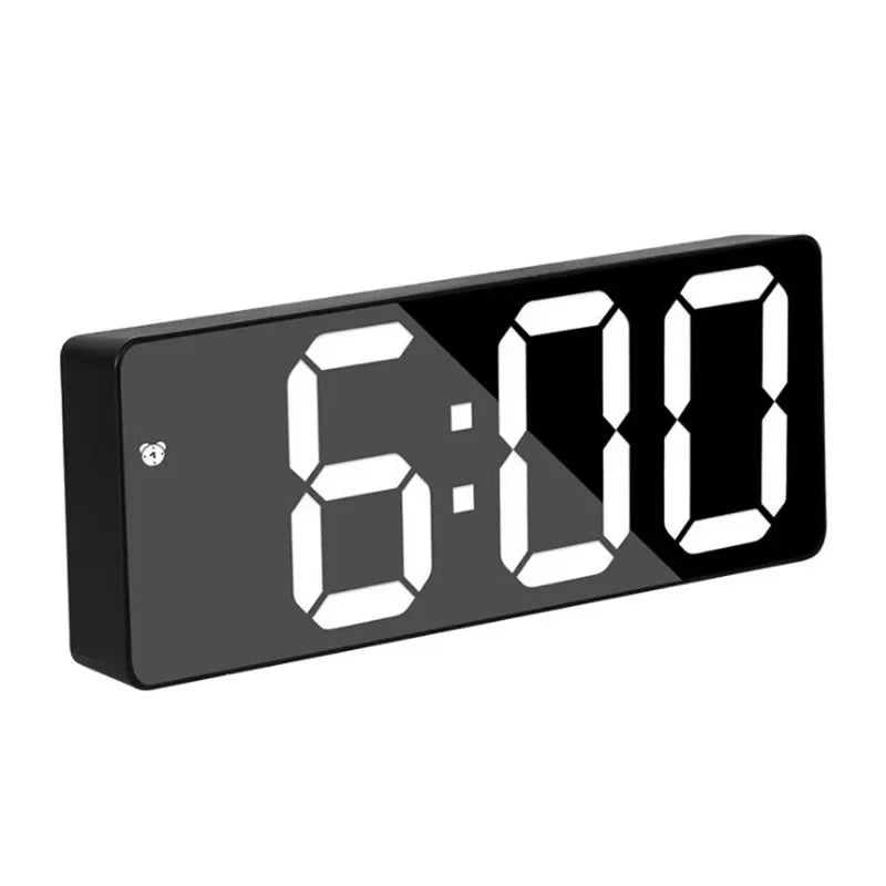 Modern LED Alarm Clock with Voice Control and Night Mode