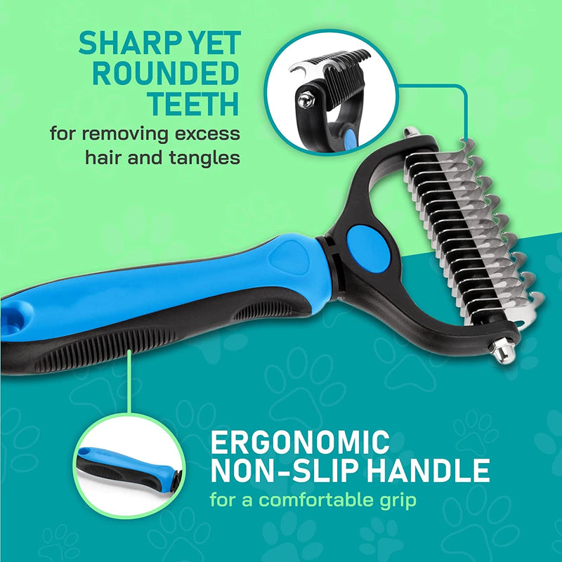 Double-Sided Pet Deshedding Brush